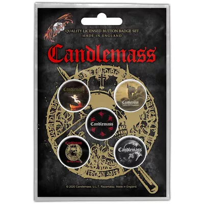 Buy CANDLEMASS The Door To Doom : Button Pin Badges 5-BADGE PACK Official Merch • 5.39£