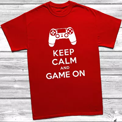 Buy (PS) Keep Calm & Game On T-Shirt Gamer Gift, Gaming, Keep Calm, Gaming Shirt, • 8.99£