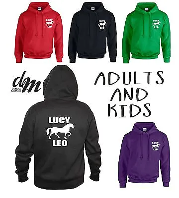 Buy Horse Pony And Rider, Horse Rider Hoodie Funny Top Kids And Adults • 17£