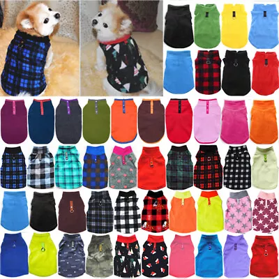 Buy Pet Dog Cat Warm Fleece Vest Clothes Coat Puppy T-Shirt Sweater Winter Apparel * • 3.89£