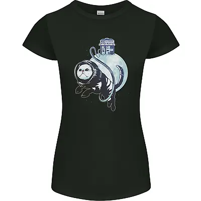 Buy Space Astronaut Cat Funny Womens Petite Cut T-Shirt • 9.99£