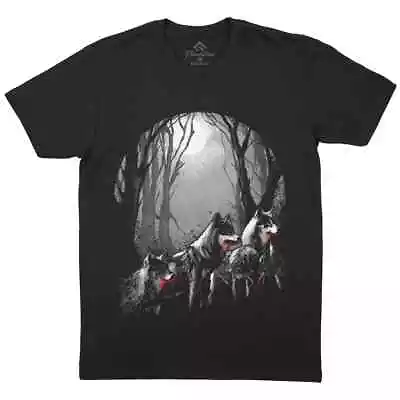 Buy Wolf Night Mens T-Shirt Horror Pack Howling Death Moon Ghost Forest P237 • 9.99£