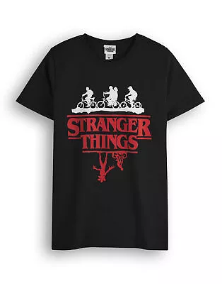 Buy Stranger Things Black Short Sleeved T-Shirt (Mens) • 16.99£