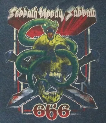 Buy Sabbath Bloody Sabbath 666 Black Sabbath Ozzy Grey 2x T-shirt New/unworn! • 28.94£