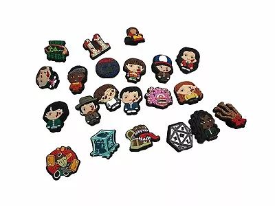 Buy 20 Shoe Charms Stranger Thing Horror Supernatural Fits Croc Shoes Wristband • 16.40£