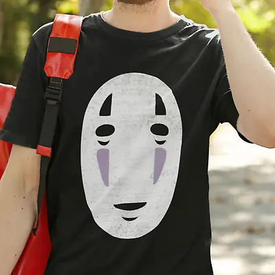 Buy No Face T-shirt - Spirited Away Studio Ghibli Anime Manga Movie Top Film Gift • 7.99£