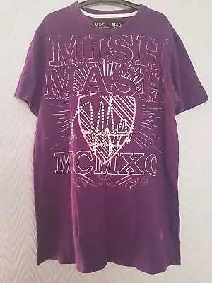 Buy Tshirt Mish Mash Medium Purple *see Photos* Used Condition  • 2.99£
