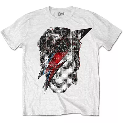 Buy David Bowie Halftone Aladdin Sane Flash Official Tee T-Shirt Mens • 15.99£