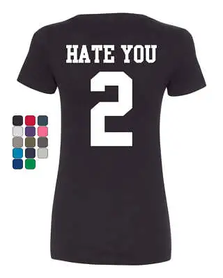 Buy Hate You 2 V-Neck T-Shirt Funny Offensive Humor • 24.81£