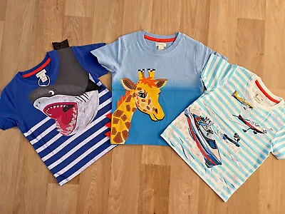 Buy Monsoon Boys Baby Short Sleeve Applique T-Shirts Shark Giraffe Dogs Size Range • 7.50£