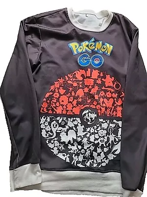 Buy Pokemon GO Women Nintendo Size L Black T-Shirt Long Sleeve Shirt • 25.57£
