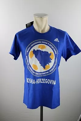 Buy Bosnia-Herzegovina T-Shirt Adidas Size M / L / XL Shirt Blue New Jersey Bosnia • 12.95£