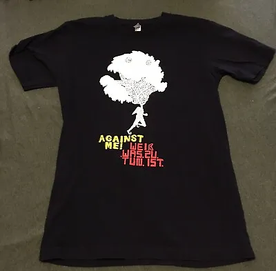 Buy Against Me! Weiss Was Zu Tun Ist Black Shirt Mens Size S Punk Jane Grace FL HC • 7.71£