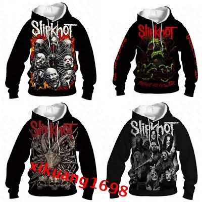 Buy Boys Girls Slipknot 3D Hooded Hoodies Sweatshirt Pullover Coat Jumper Tops Gift • 9.99£