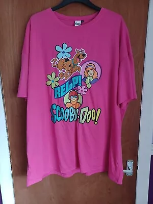 Buy Shein Size 4XL Scooby Doo Pink Long T-shirt • 7.50£