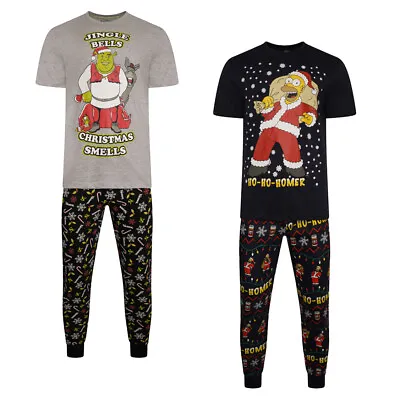 Buy EX STORE Mens Character Christmas Cotton Pyjamas Set Nightwear Pjs Loungewear • 13.99£