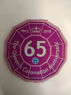 Buy The Queen’s Coronation 65 Badge Girlguiding, Sew On Camp Blanket, New • 2.50£