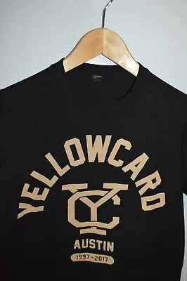 Buy YELLOWCARD Pop Punk Band Farewell Tour Austin Texas T Shirt Adult Small • 7.92£