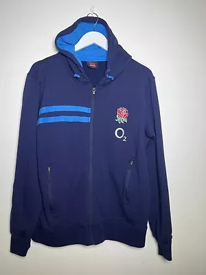 Buy England Rugby Canterbury Hooded Zip Jacket Size Medium M - Navy Blue Hoodie O2 • 14.99£