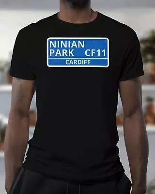 Buy Cardiff City T Shirt - Ninian Park CF11  - Street Sign - Organic - Unisex • 19.95£