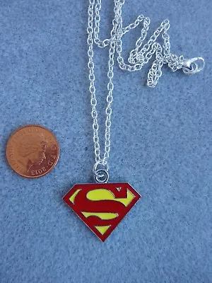 Buy Superman Marvel Super Hero Logo Pendant Necklace 18  Birthday Gift Present # 237 • 4.99£