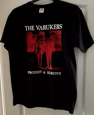 Buy Varukers Protest And Survive  Xl T-shirt D-beat Uk82 Discharge Disorder Chaos Uk • 11.99£