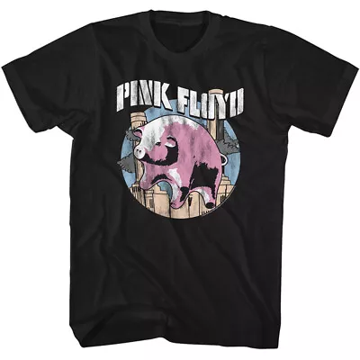 Buy Pink Floyd Animals Flying Pig Men's T Shirt Psychedelic Music Merch • 39.92£