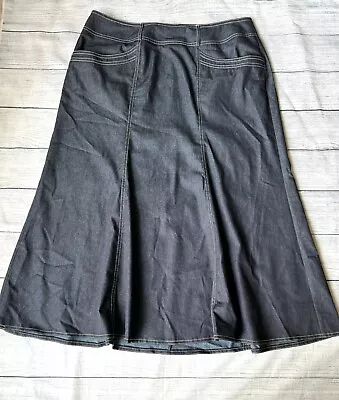 Buy New York Clothing Co Women's 14W Trumpet Maxi Skirt Denim Pockets (38  W) • 16.80£