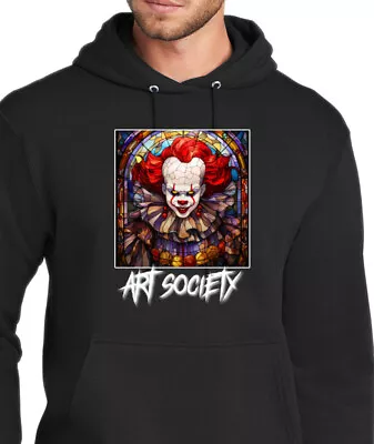 Buy NEW Art Society STAINED GLASS PENNYWISE BLACK Hoodie S-3XLARGE LIMITED EDITION • 87.37£