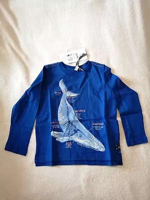 Buy Joules Blue Whale Long Sleeve T-shirt - 3 Years • 8.99£