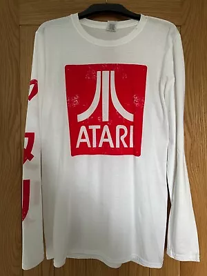 Buy Atari T Shirt Long Sleeve (white, Mens, Size M) • 10£
