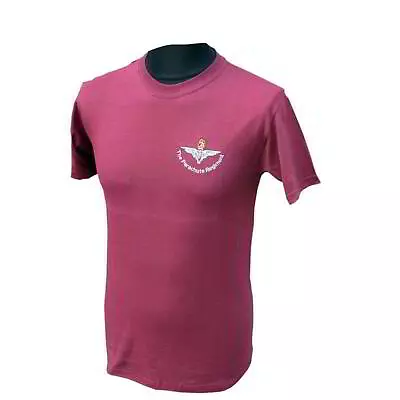 Buy British Airborne Forces Parachute Regiment Para Reg Maroon T-shirt-s/xl • 12.95£