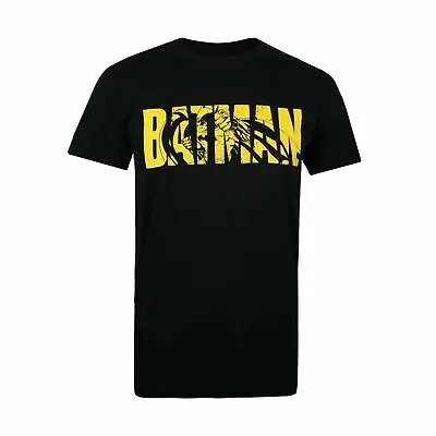 Buy Official DC Comics Mens Batman Text T-shirt Black Sizes S - XXL • 11.99£