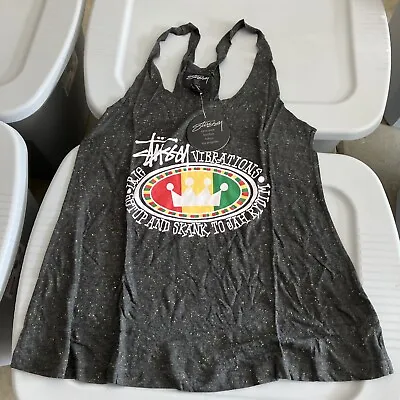 Buy New Stussy Vibrations Tank Top Old Stock Small Muscle T Shirt Rare • 28.39£