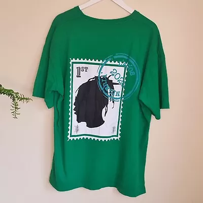 Buy Burna Boy X BoohooMan Green T-Shirt XL Merch Music Hip Hop Afrobeats Dancehall • 28.46£