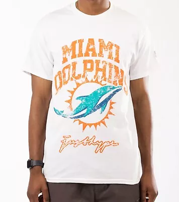 Buy NFL X Hype - White MIAMI DOLPHINS T-Shirt Adult Size XL - NEW WITH TAGS • 6.99£
