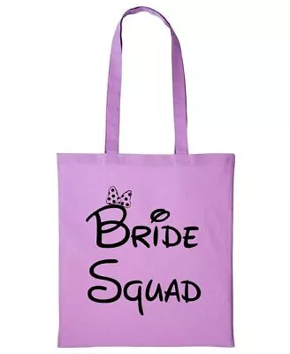 Buy Tote Bride Squad Hen Do Wedding Reusable Shopping Accessory Shopper Shoulder Bag • 9.95£