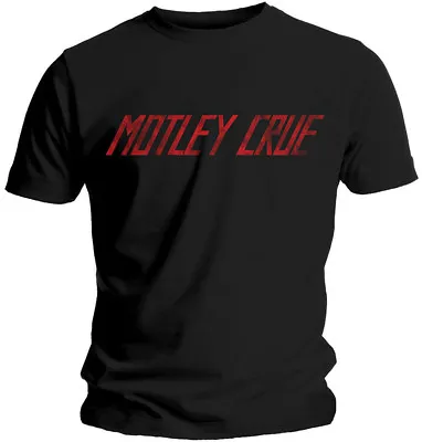 Buy Motley Crue Distressed Logo T-Shirt  OFFICIAL • 16.29£