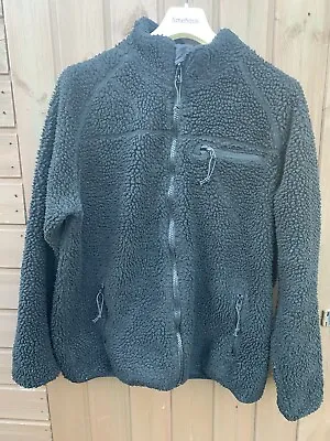 Buy Rare Brandit Teddy Fleece Individual Wear,Black Long Pile Full Zip XXL 48”/49”Ch • 14.49£