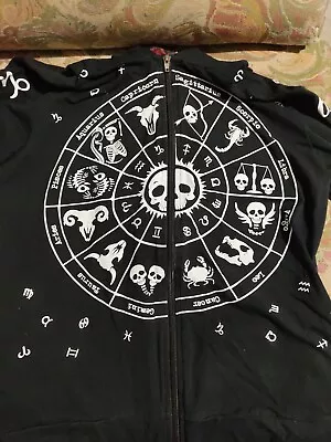 Buy Ladies Black XL Jawbreaker Astrology Gothic Hoody • 20£
