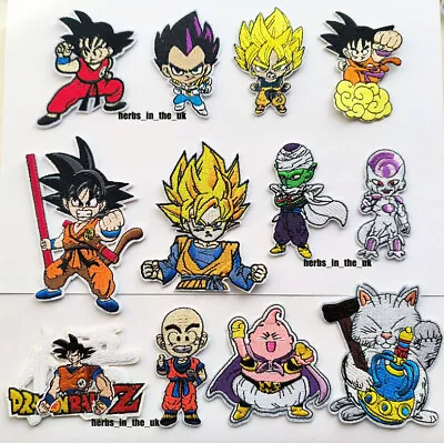 Buy Dragon Ball Z Goku Patches Badges Iron On Sew On • 3.49£