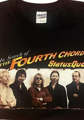 Buy Status Quo 2007 World Tour “In Search Of The Fourth Chord” T Shirt VGC Large • 12.50£