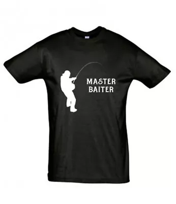 Buy MASTER BAITER T Shirt Available In Black White Or Pink Novelty • 8.95£
