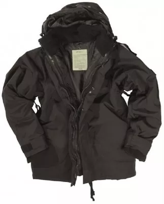 Buy US ECWCS Cold Wet Weather Wet Protection Parka Army Fleece Jacket Black XXXL 3XL • 121.09£