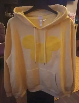 Buy Yellow Disney Mickey Mouse Hoodie Size XL • 16£