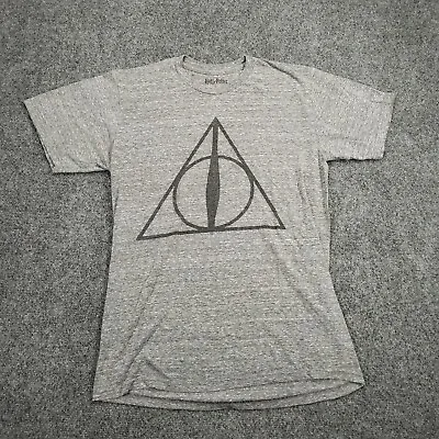 Buy Harry Potter T-Shirt Womens M Medium Deathly Hallows Symbol Short Sleeves Tee • 4.22£
