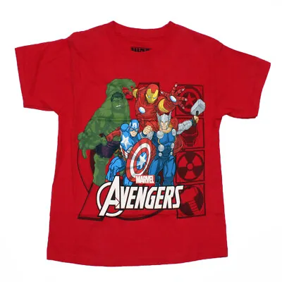 Buy Marvel Avengers Assemble Icons Red Color Juvy's Licensed T-Shirt • 8.27£