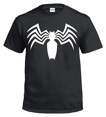 Buy VENOM SPIDER T-Shirt Spiderman Games Marvel DC Deadpool Gym Top Xmas Gift Print • 10.99£