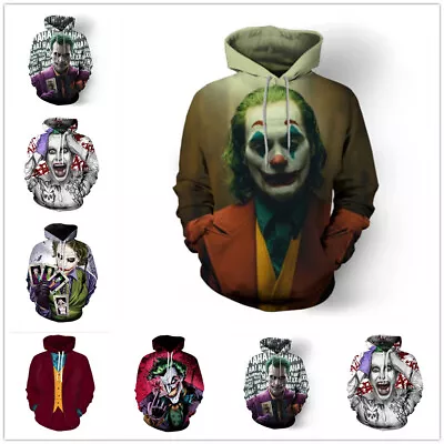 Buy The Joker 3D Unisex Men Women Children Hoodie Sweatshirt Hood Jumper Pullover • 26.99£
