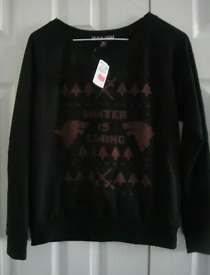 Buy Prince Peter Women’s Tee Black Winter Is Coming Sweatshirt Top XS • 9.46£